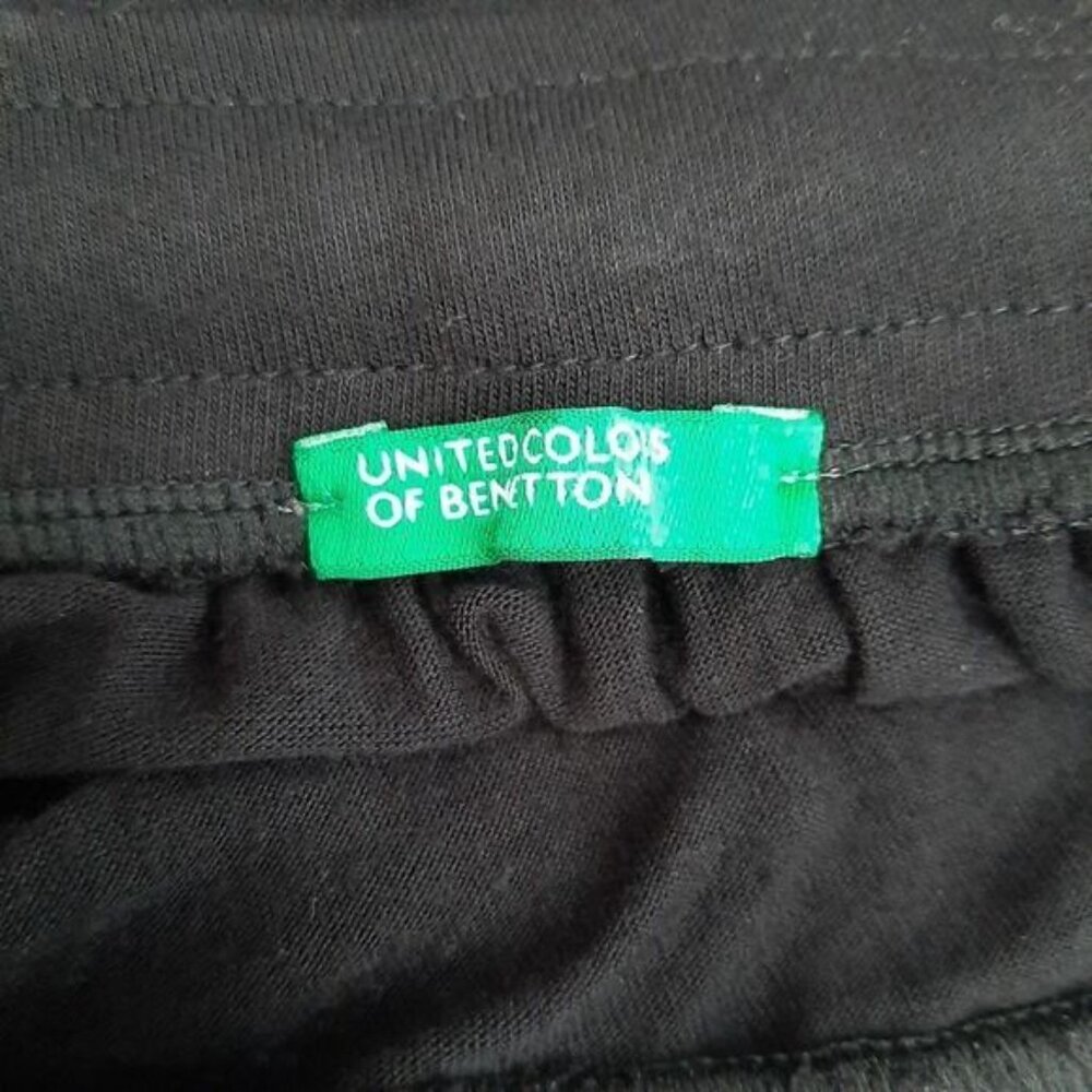 UNITED COLORS OF BENETTON | Italy Pull-on Mini Skirt w/ Pockets Black Sz S - Picture 8 of 10